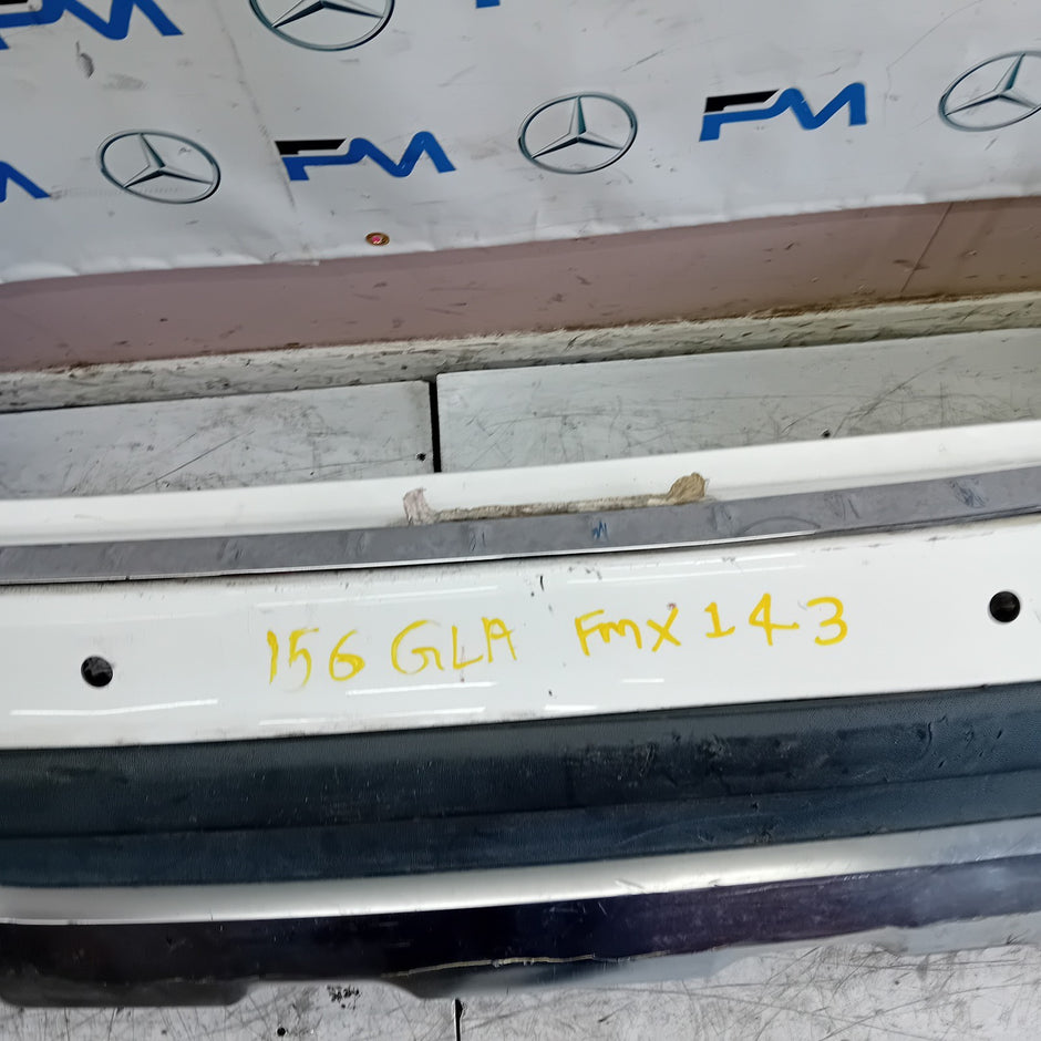 MERCEDES BENZ GLA W156 REAR BUMPER WHITE 2014-2019 A1568802640 FMX143