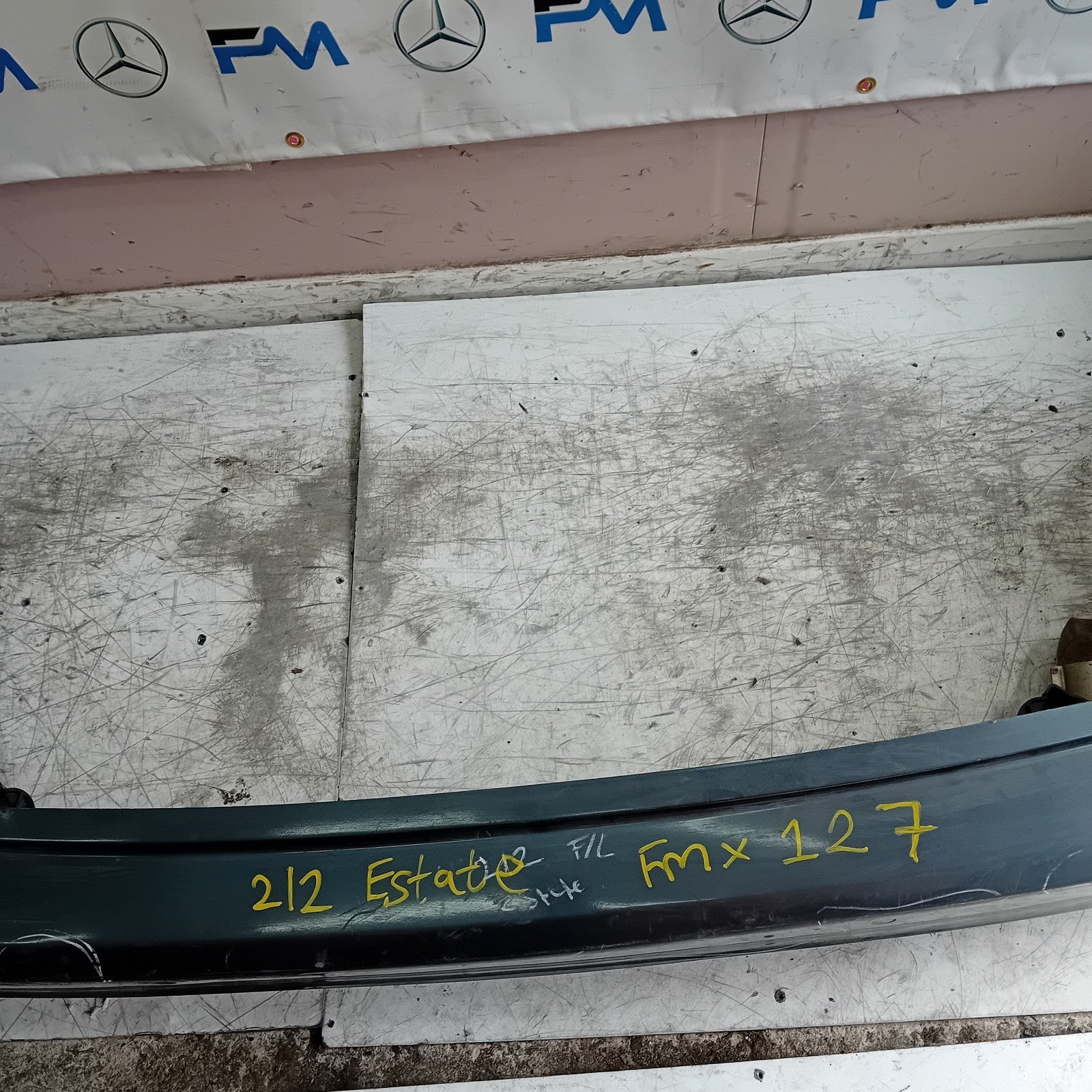 MERCEDES BENZ E-CLASS W212 REAR BUMPER GREY 2014 A2128854465 FMX127