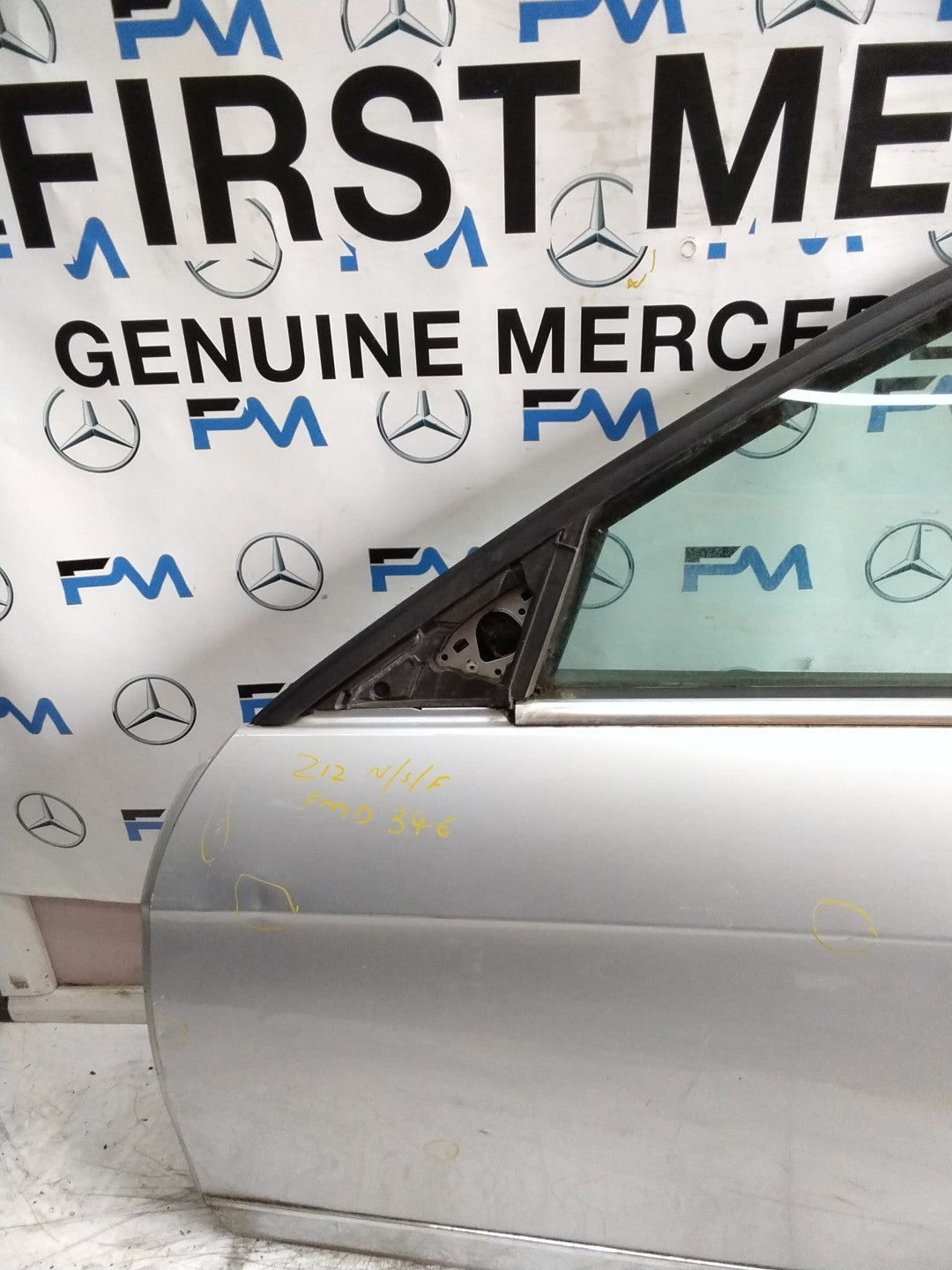 MERCEDES E-CLASS W212 SLN PASSENGER FRON DOOR NSF SILVER 2009-16 COMPLETE FMD346