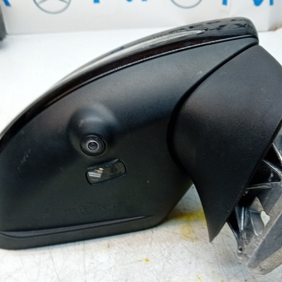 MERCEDES C-CLASS W205 DRIVER WING MIRROR OSF BLACK PL CAMERA A2058105001 FMM74
