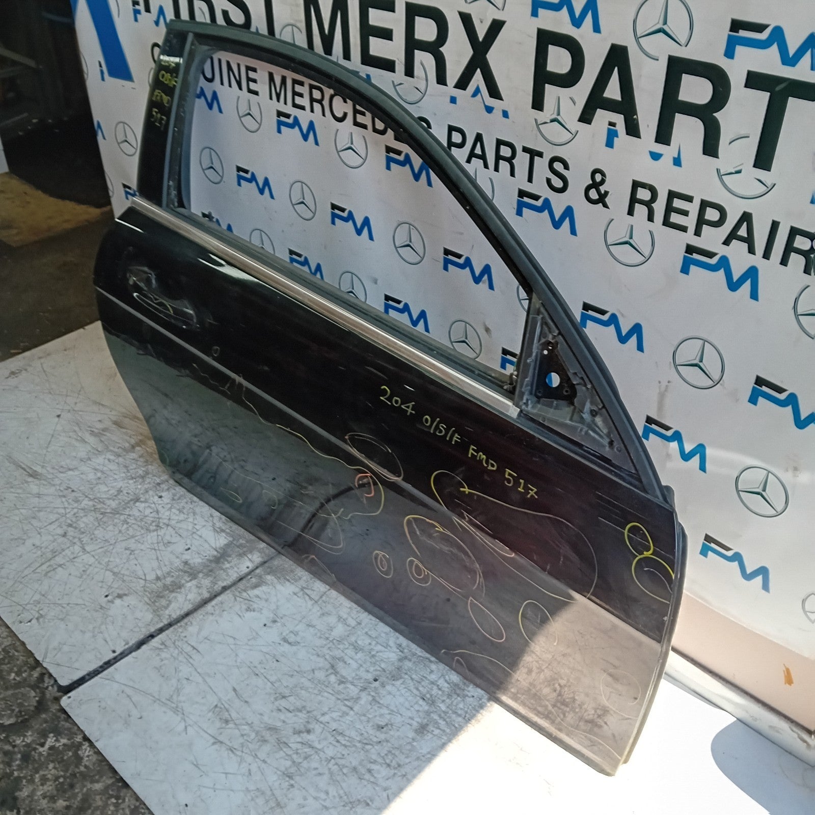 MERCEDES E-CLASS W213 DRIVER FRONT DOOR OSF 2016 ON BLACK COMPLETE  FMD517