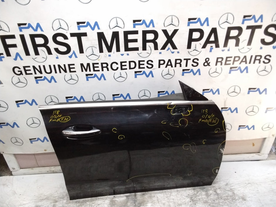 MERCEDES CLA W118  DRIVER FRONT DOOR OSF BLACK 2019-23 COMPLETE FMD536