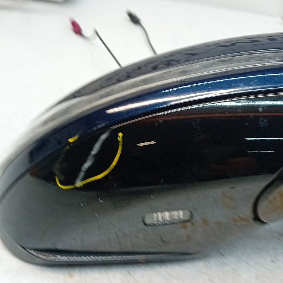 MERCEDES E-CLASS W213 DRIVER WING MIRROR OS BLUE 2016 BS PL A2138104000 FMM58 