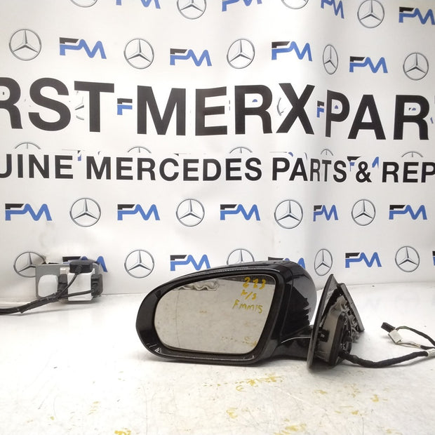 MERCEDES E-CLASS 2016 On W213 PASSENGER SIDE WING MIRROR A2138102500 BLACK FMM15
