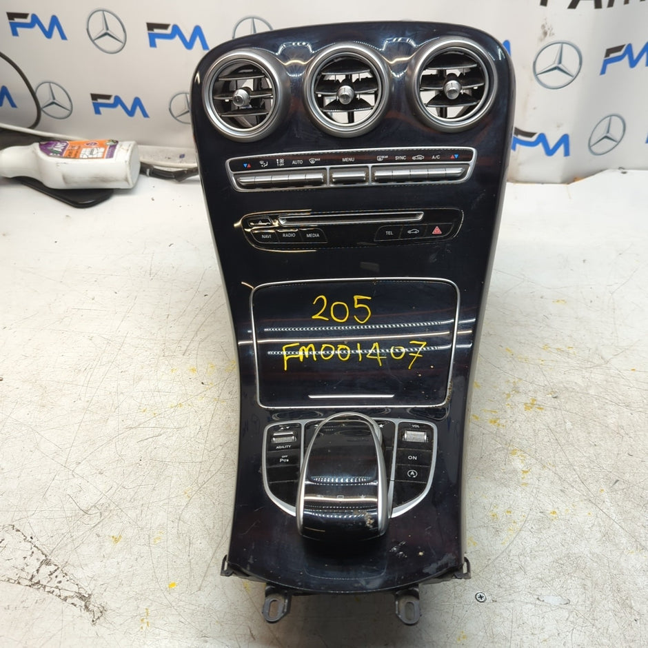  MERCEDES E-CLASS W205 CENTRE CONSOLE + 3 AIR VENT A2054402032 FM001407