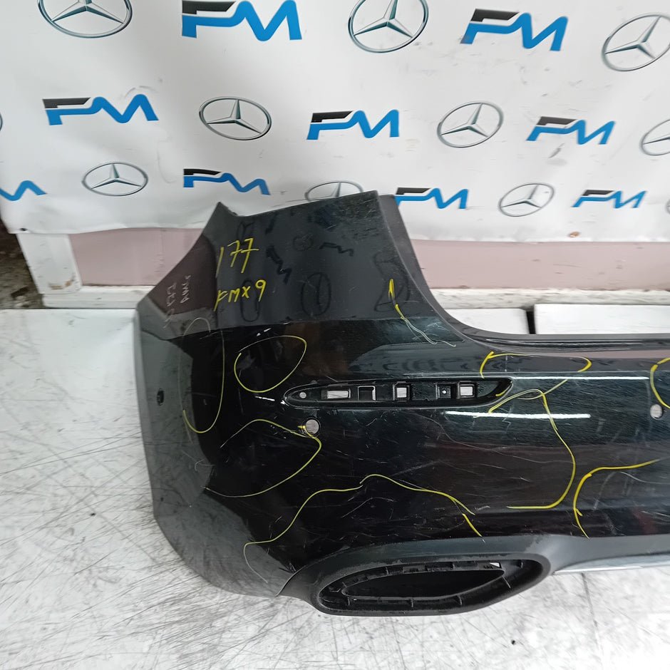 MERCEDES BENZ  A-CLASS W177 REAR BUMPER A1778805400 2018 BLACK FMX9