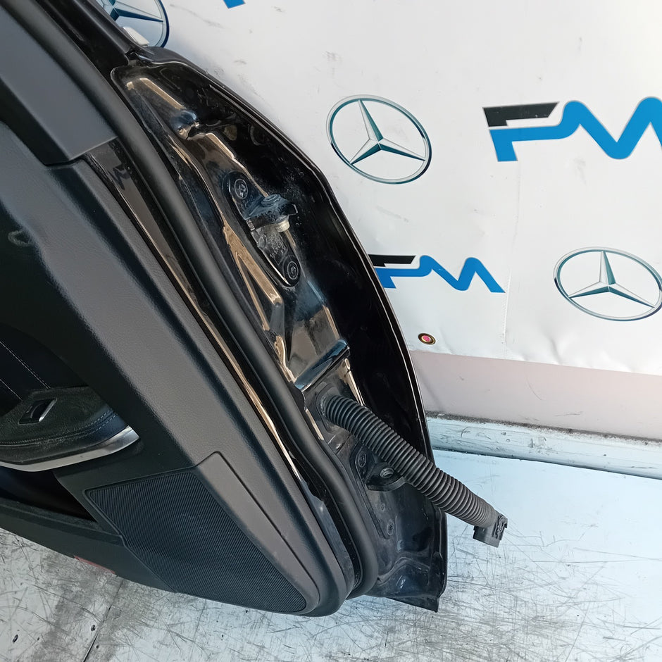 MERCEDES E-CLASS W212 PASSENGER REAR DOOR NSR BLACK 2014 COMPLETE FMD466
