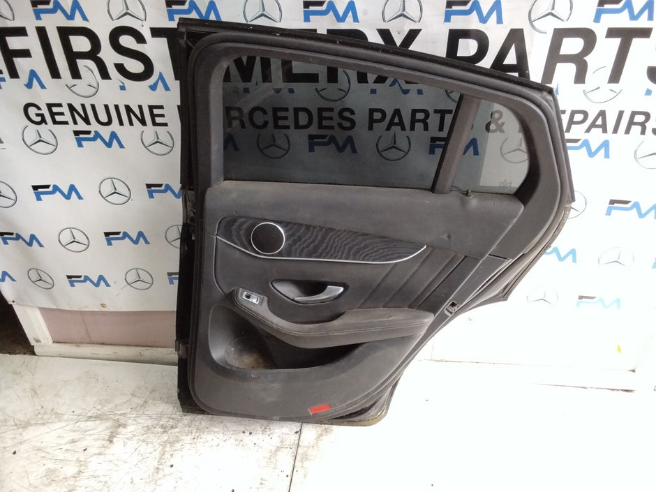 MERCEDES BENZ GLC X253  DRIVER REAR DOOR OSR BLACK 2016 ON COMPLETE FMD308