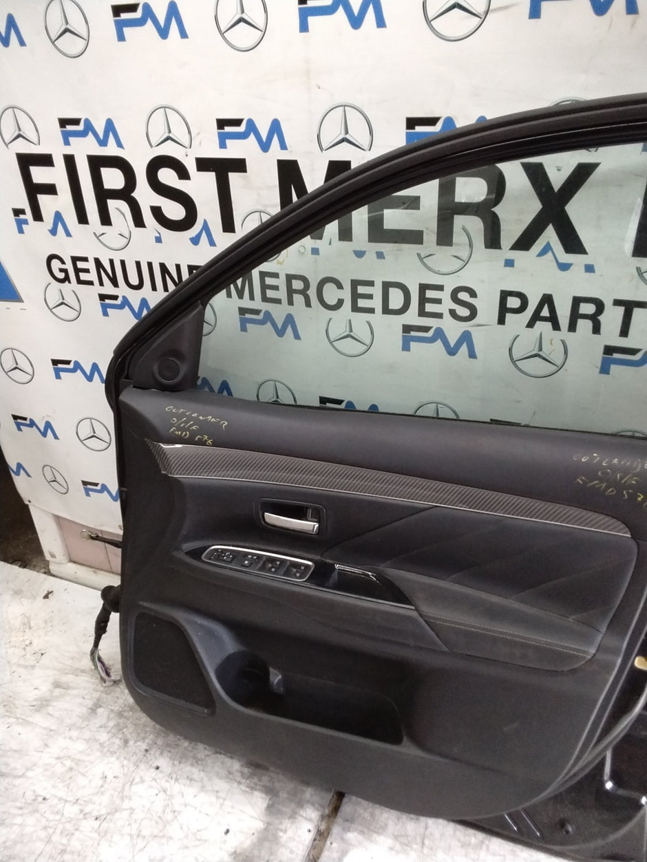 MITSUBISHI OUTLANDER DRIVER FRONT DOOR OSF BLACK  COMPLETE FMD576