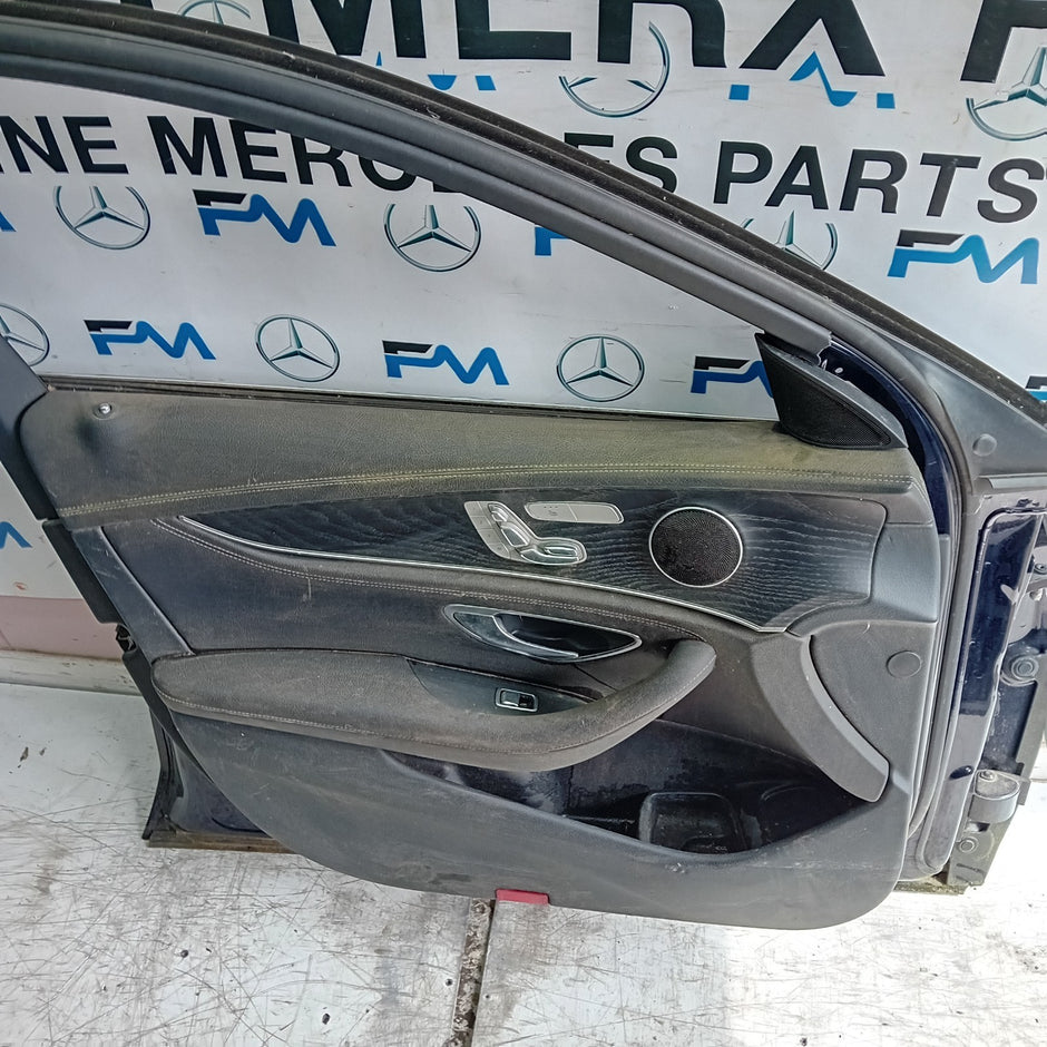 MERCEDES E-CLASS W213 SLN PASSENGER FRONT DOOR NSF BLUE 2016 ON COMPLETE FMD377