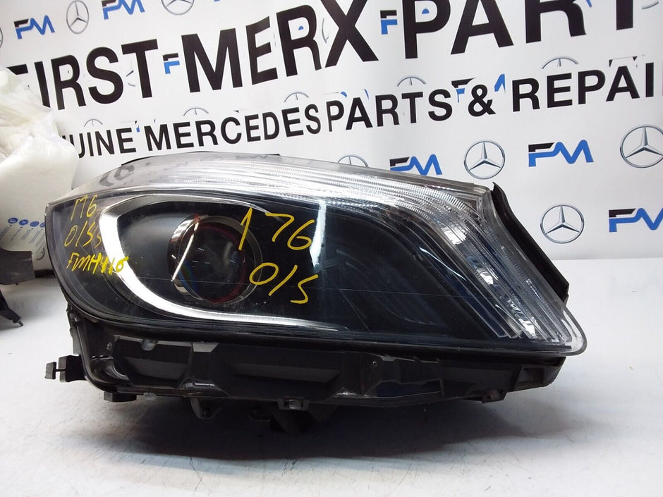 2015 MERCEDES A-CLASS W176 HEADLIGHT DRIVER SIDE OS A1768204561 FMH116 (Damaged)