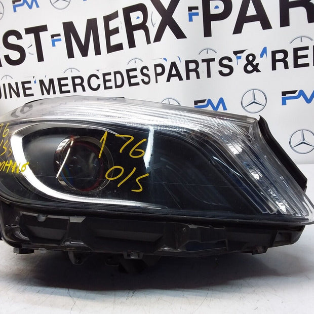 2015 MERCEDES A-CLASS W176 HEADLIGHT DRIVER SIDE OS A1768204561 FMH116 (Damaged)