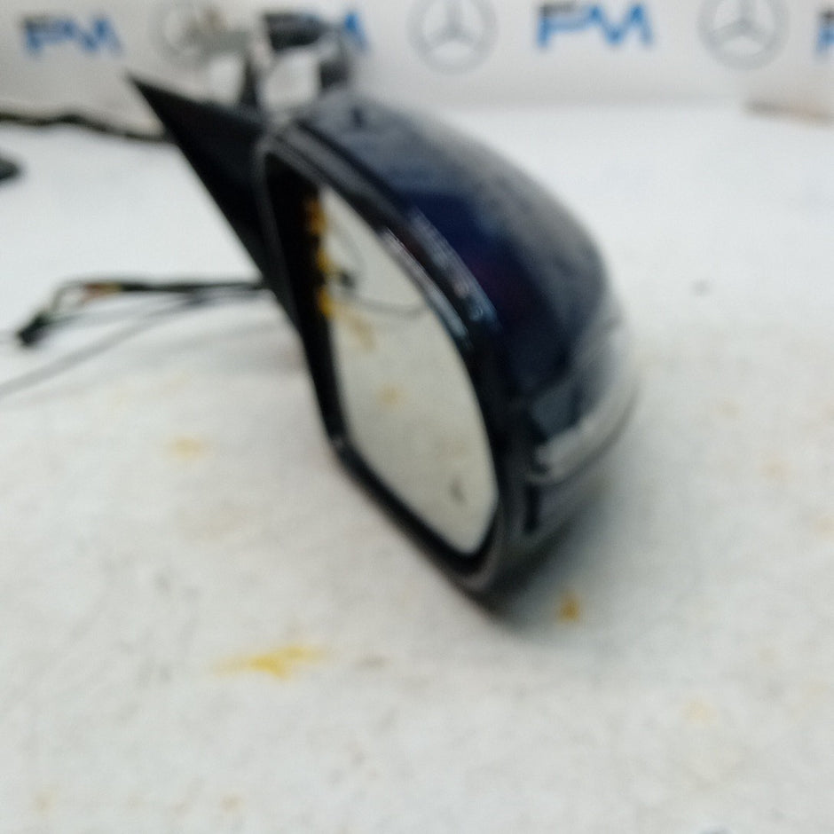 MERCEDES E-CLASS W213 DRIVER WING MIRROR OS BLUE 2016 BS PL A2138104000 FMM58 