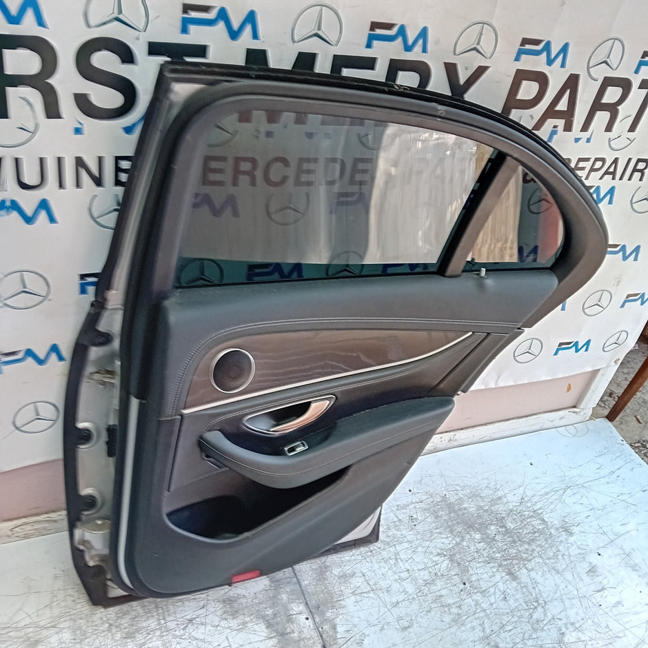 MERCEDES E-CLASS W213 SLN DRIVER REAR DOOR OSR SILVER 2016 ON COMPLETE FMD477