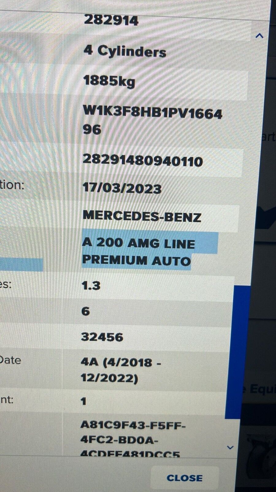 MERCEDES BENZ A-CLASS W177 - BREAKING/DOORS ( N.S.F , O.S.F , N.S.R & O.S.R )