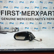 MERCEDES C-CLASS W205 PASSENGER  WING MIRROR NSF BLACK 2014 PL A2058101916 FMM64