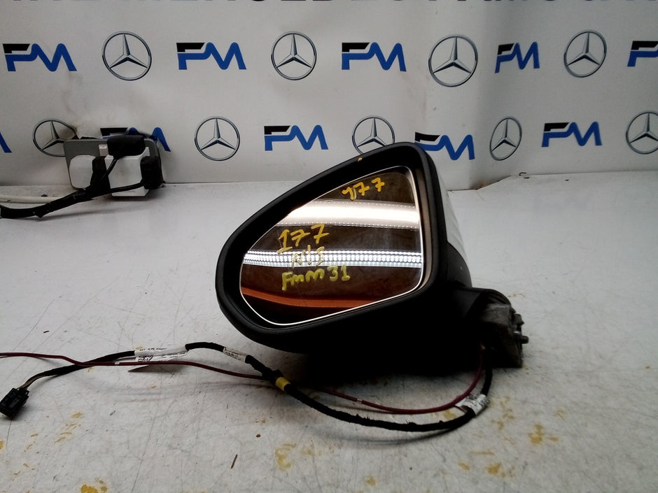MERCEDES A-CLASS  W177 PASSENGER SIDE WING MIRROR A1778104303 WHITE FMM31