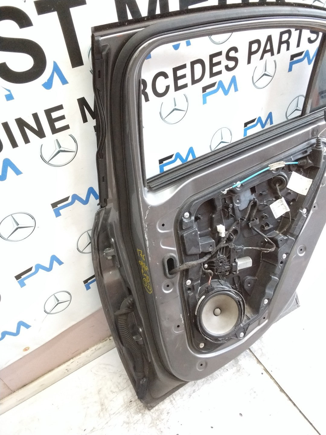 MERCEDES BENZ A-CLASS W176 SLN DRIVER REAR DOOR OSR GREY 2012-2018 FMD322