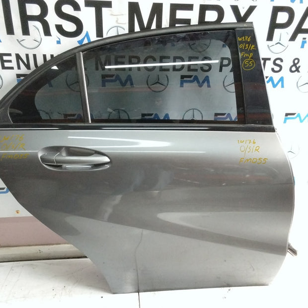 MERCEDES BENZ  A-CLASS W176 DRIVER SIDE REAR DOOR N/S/R COMPLETE GREY FMD55