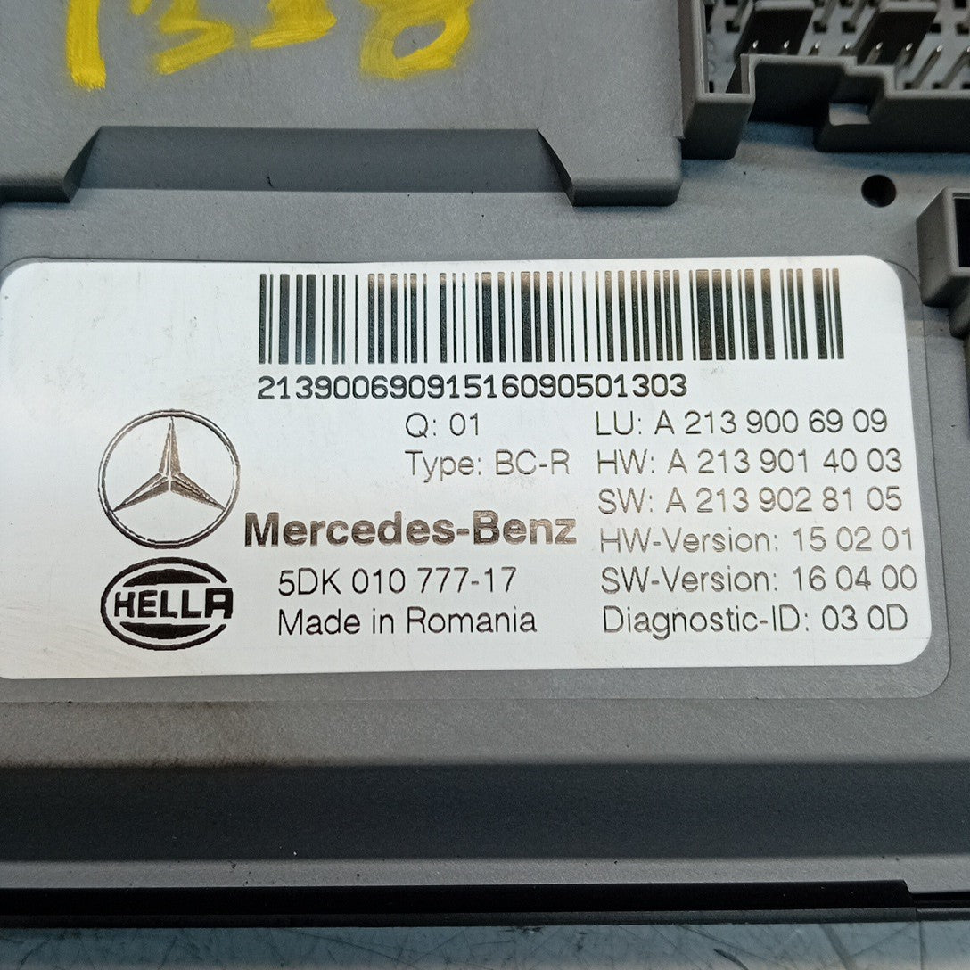 MERCEDES E-CLASS REAR SAM CONTROL MODULE W213 A2139006909 FM001338