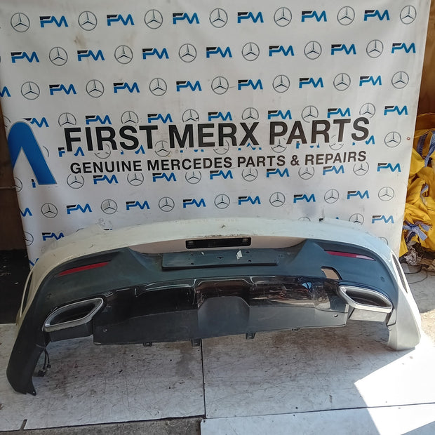 MERCEDES BENZ GLE C292 COUPE REAR BUMPER A2928851425 2016 WHITE COMPLETE FMX157