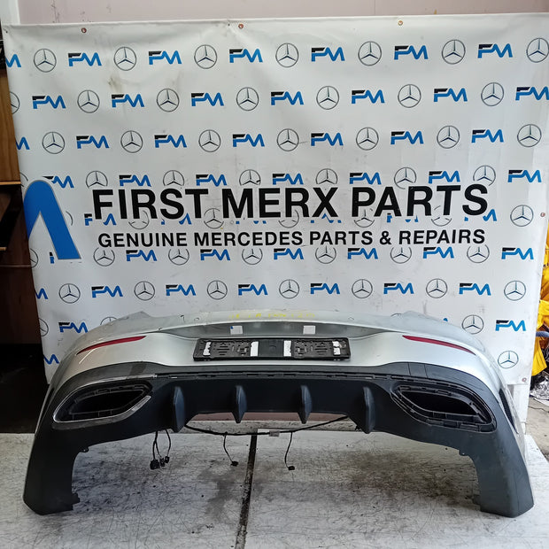 MERCEDES BENZ CLA C118 REAR BUMPER SILVER 2019 ON A1188859501 COMPLETE FMX120