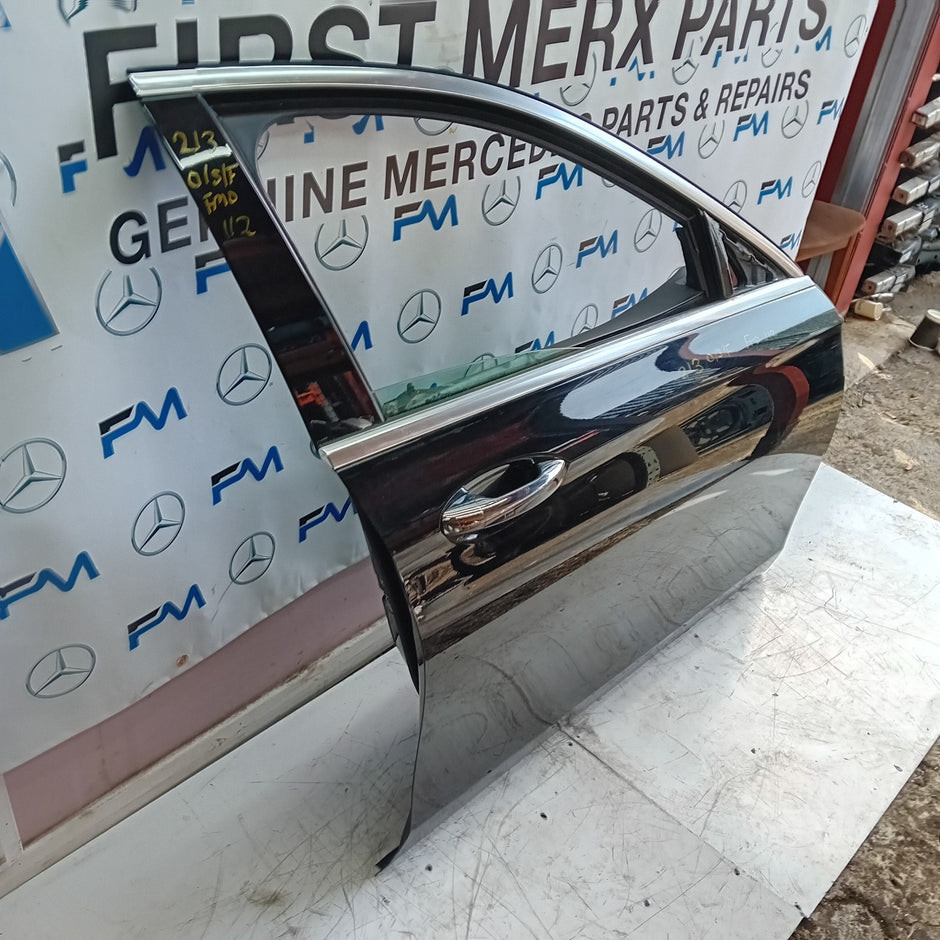 MERCEDES BENZ  E-CLASS W213 DRIVER SIDE FRONT DOOR O/S/F COMPLETE BLACK FMD112