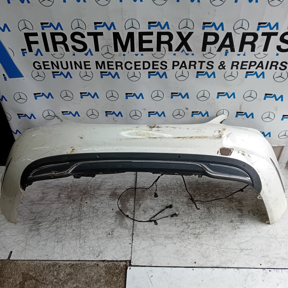 MERCEDES BENZ C-CLASS W205 SLN REAR BUMPER 2015 WHITE A2058850138 FMX54