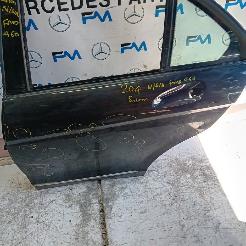 MERCEDES  BENZ  C-CLASS W204 SLN DRIVER REAR DOOR ISR BLUE 2008-14 FMD460
