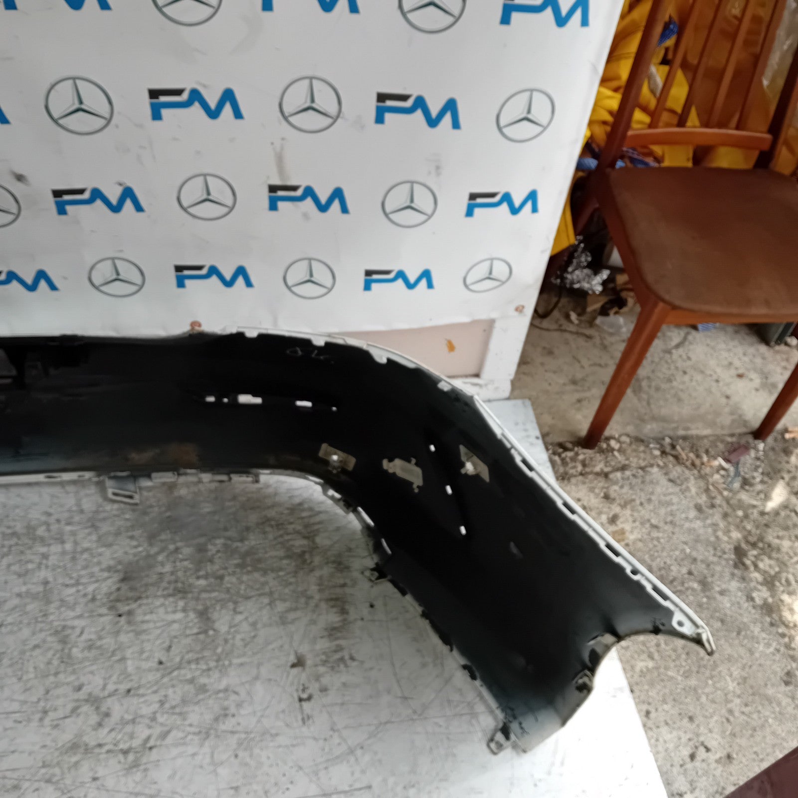 MERCEDES BENZ  C-CLASS C205 CP REAR BUMPER 2014 WHITE  COMPLETE FMX42