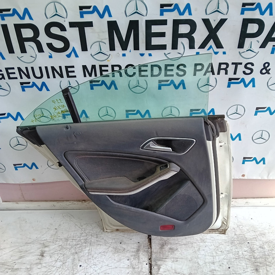 MERCEDES CLA W117 PASSENGER REAR DOOR NSR WHITE 2013-19 COMPLETE FMD234