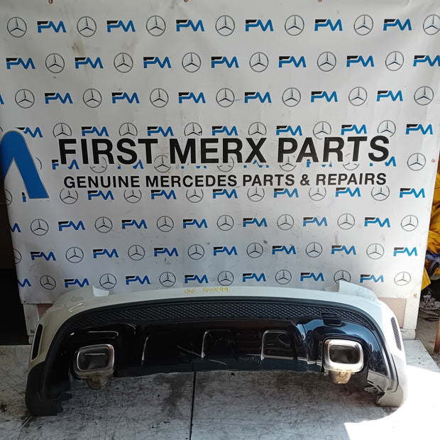 MERCEDES BENZ GLA X156 AMG WHITE REAR BUMPER 2014-19 A1568852825 COMPLETE FMX99