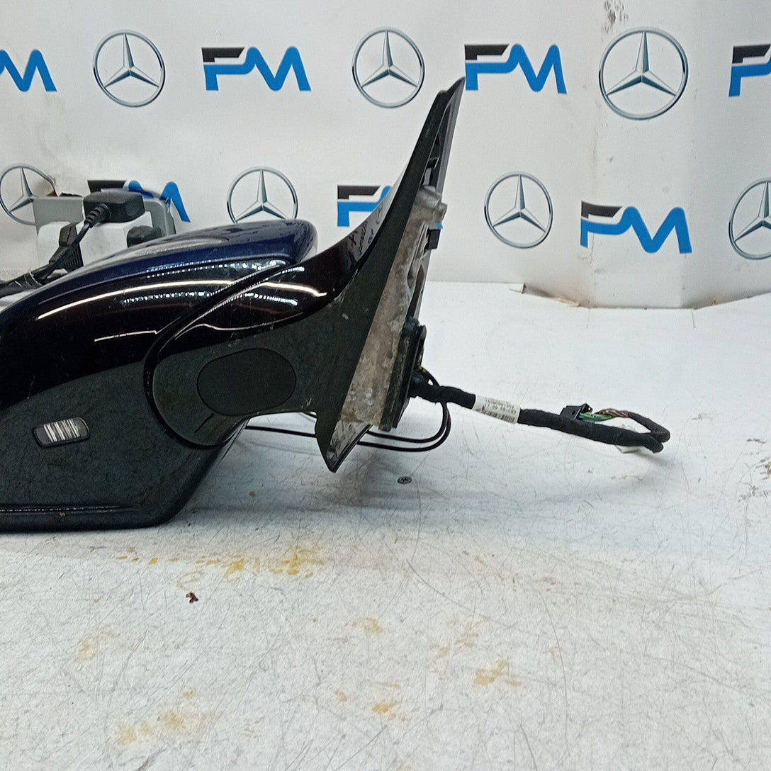 MERCEDES E-CLASS W213 DRIVER WING MIRROR OS BLUE 2016 BS PL A2138104000 FMM58 