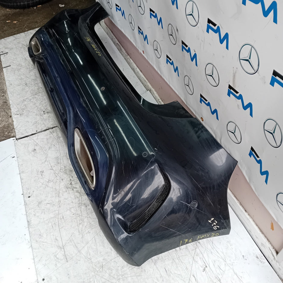 MERCEDES BENZ  A-CLASS W176 REAR BUMPER A1768803400 2016 BLACK COMPLETE FMX20