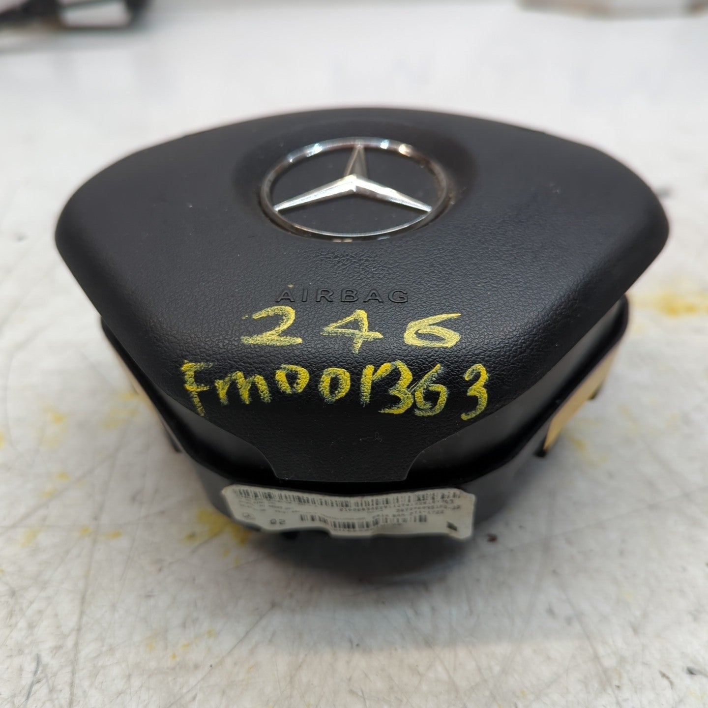 MERCEDES B-CLASS W246 STEERING WHEEL AIRBAG DRIVER OS RIGHT Q02 FM001363