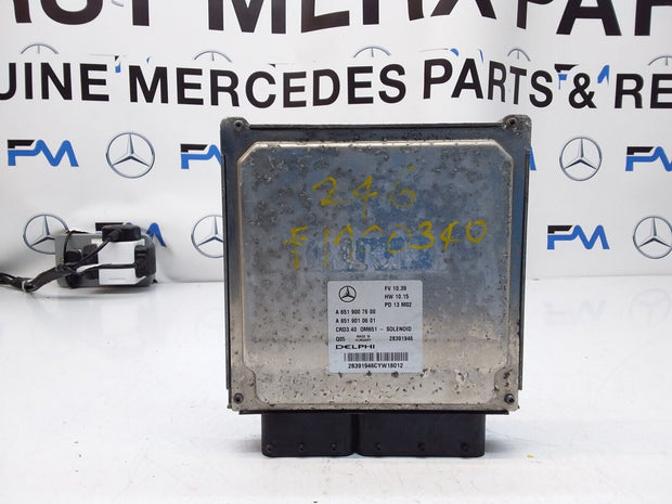 MERCEDES E-CLASS 2012 ENGINE  CONTROL MODULE A6519007600 FM00340