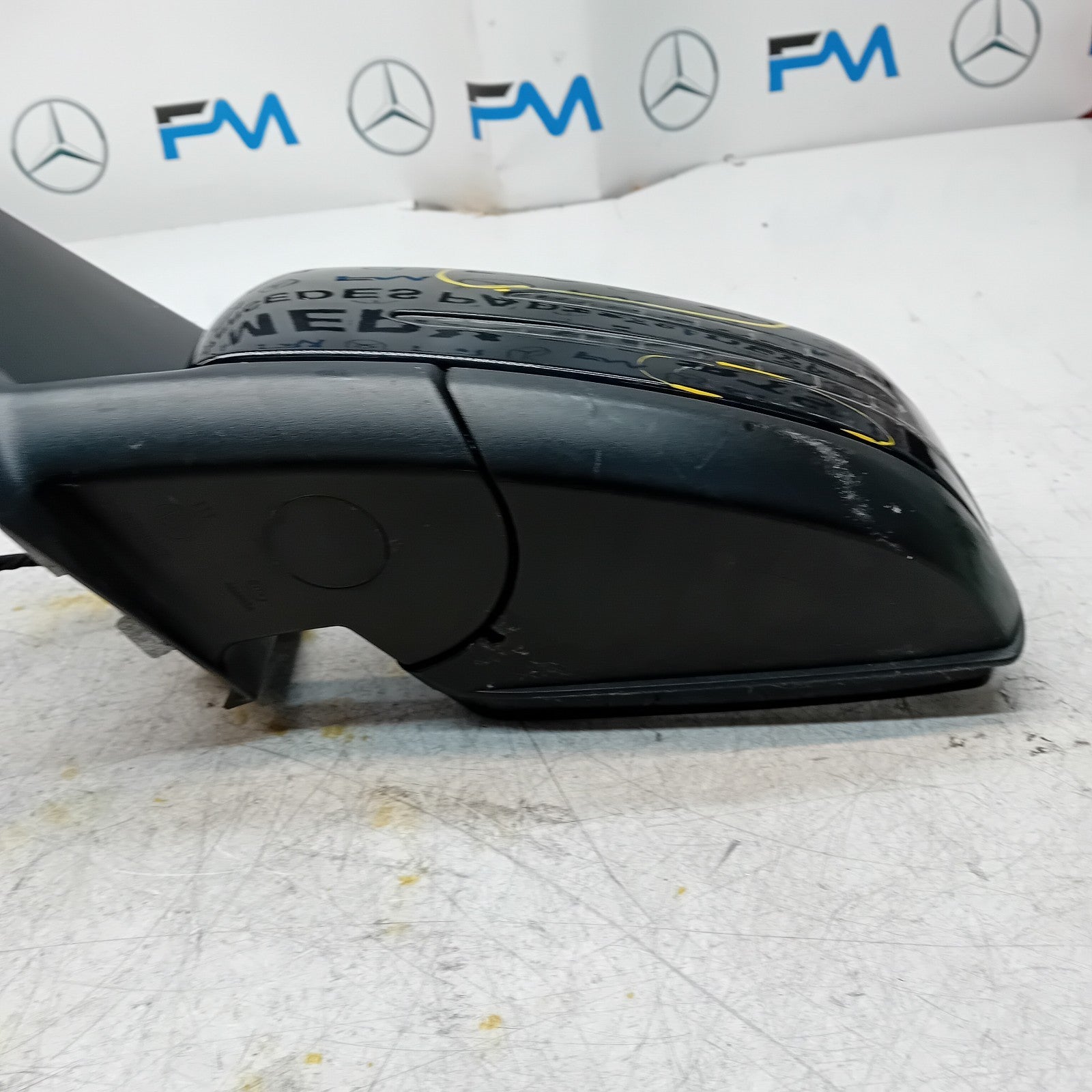 MERCEDES BENZ B-CLASS W246 PASSENGER WING MIRROR NS BLACK A2468101519  FMM88