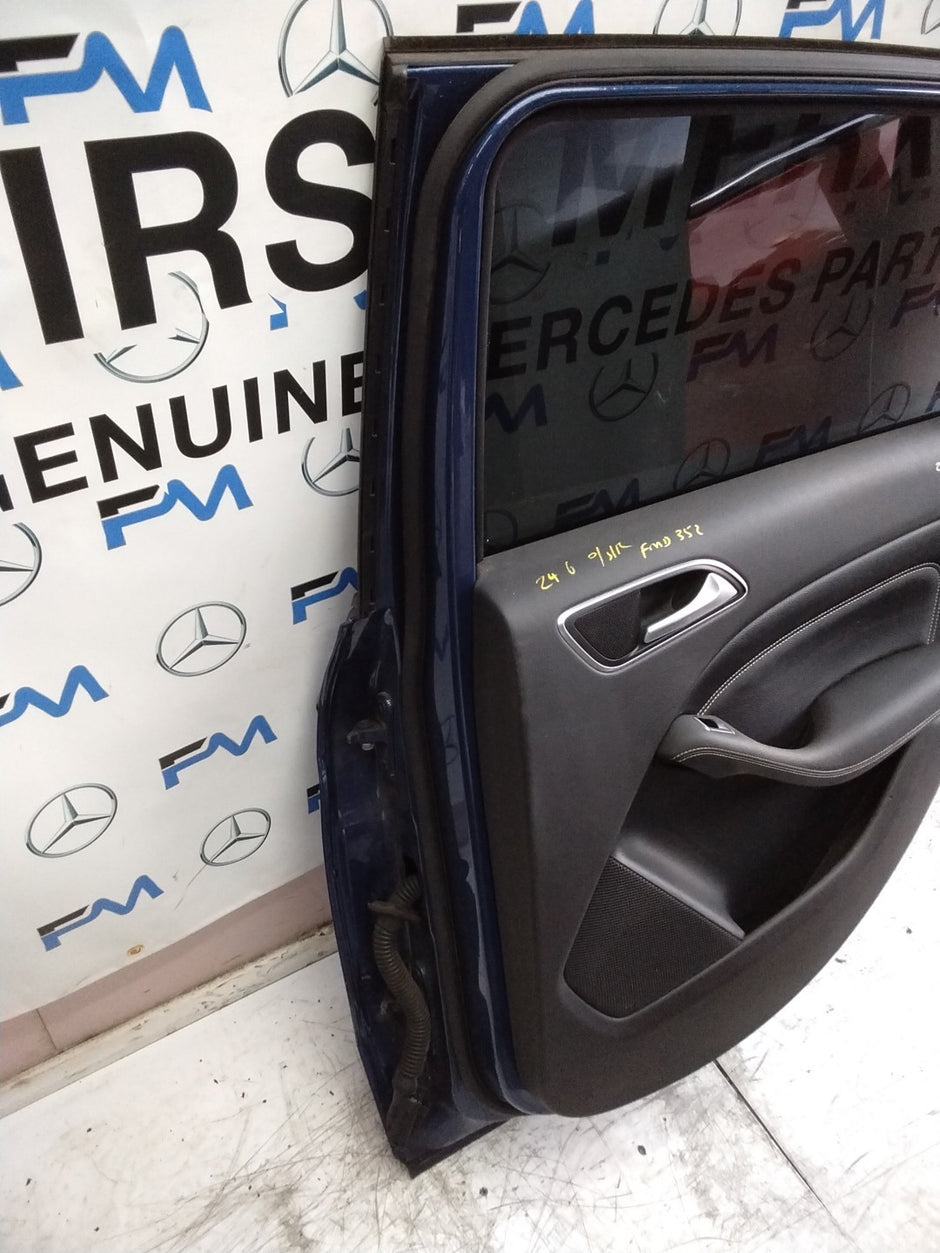 MERCEDES B-CLASS W246 DRIVER REAR DOOR OSR BLUE 2012-19 COMPLETE FMD352