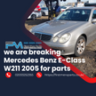 MERCEDES BENZ E-CLASS W211  BREAKING / AIR BAGS ( STEERING WHEEL, KNEE, ROOF )