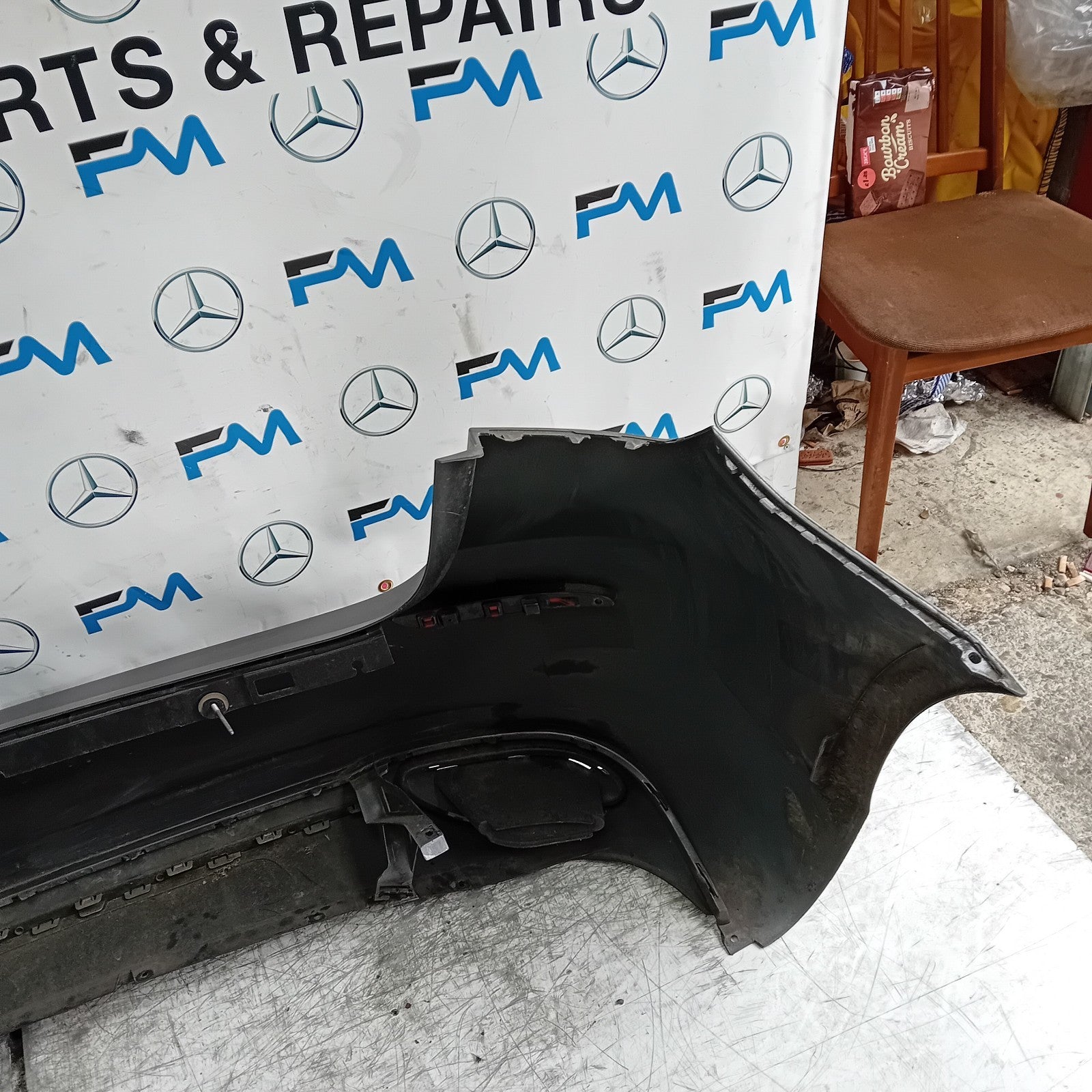 MERCEDES BENZ  A-CLASS W177 REAR BUMPER 2018 A1778800500 GREY COMPLETE FMX24