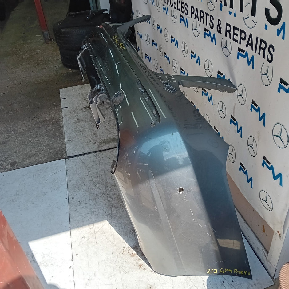MERCEDES BENZ E-CLASS W213 SALOON GREY REAR BUMPER 2016 ON A2138850025 FMX97