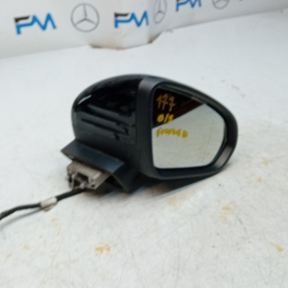 MERCEDES A-CLASS W177 DRIVER SIDE WING MIRROR BLACK A1778103601 PL 2018 ON FMM48