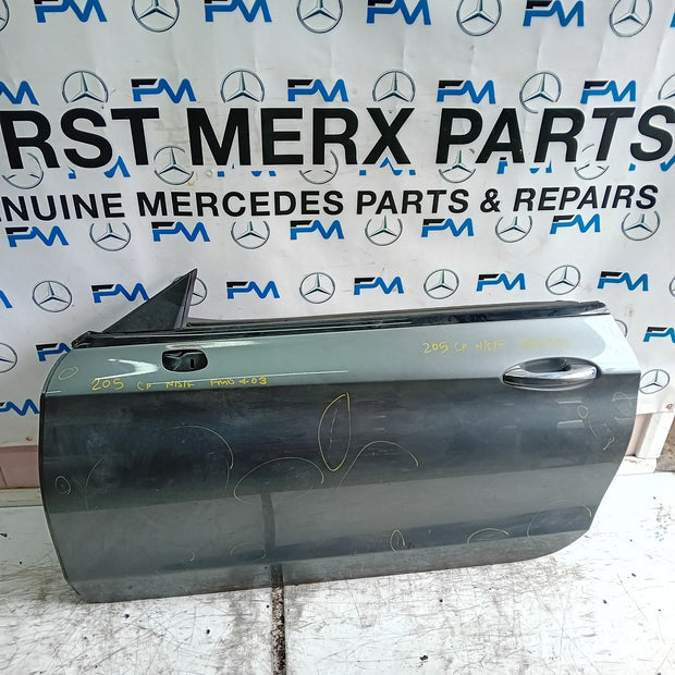 MERCEDES C-CLASS C205 CP PASSENGER FRONT DOOR NSF 2016 ON GREY COMPLETE FMD403
