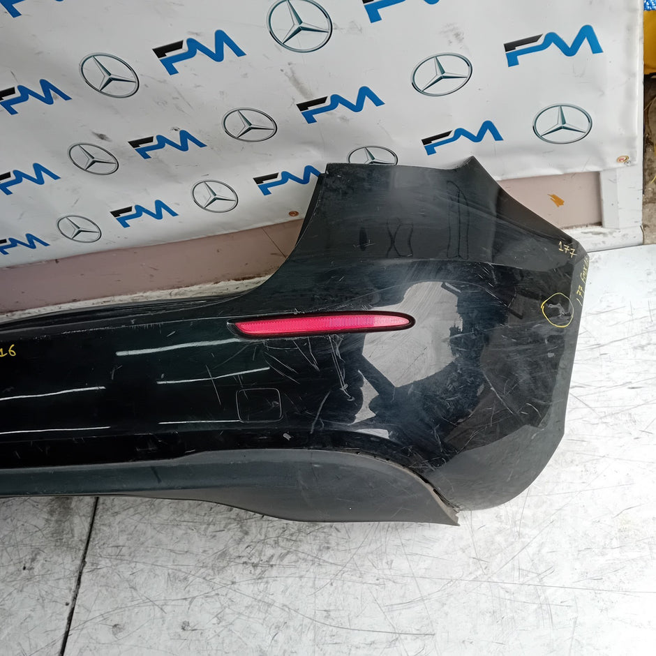 MERCEDES BENZ  A-CLASS W177 REAR BUMPER A1778800500 2018 BLACK COMPLETE FMX16