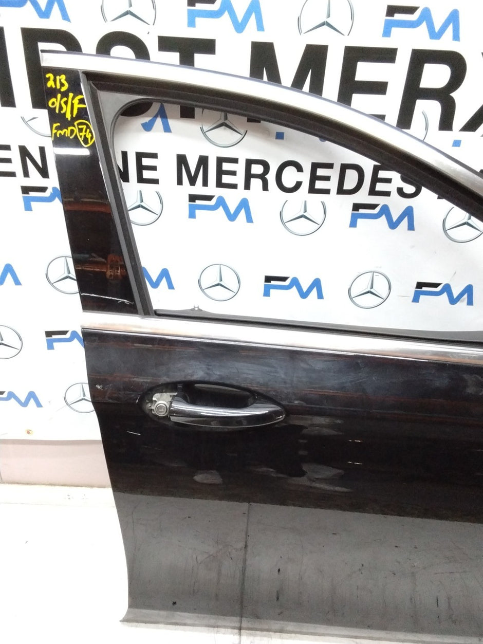 MERCEDES BENZ E-CLASS W213 DRIVER SIDE FRONT DOOR O/S/F COMPLETE BLACK FMD74