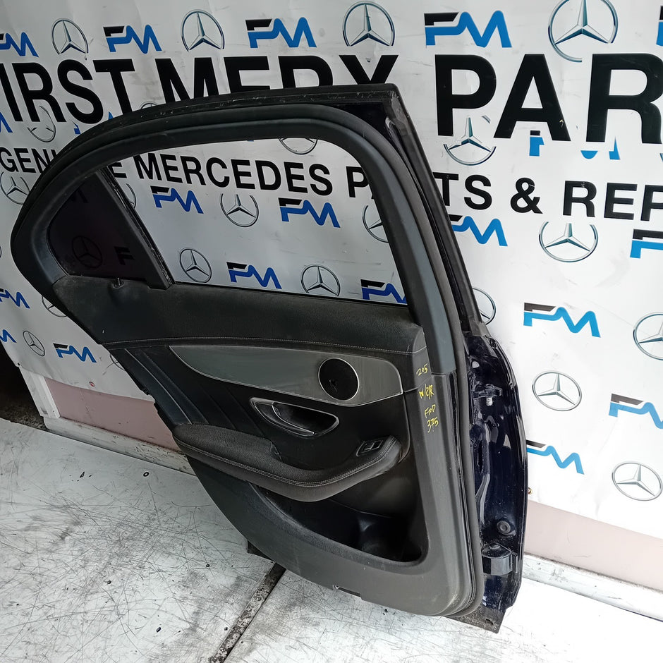 MERCEDES C-CLASS W205 SLN PASSENGER REAR DOOR NSR BLUE 2014 ON COMPLETE FMD375