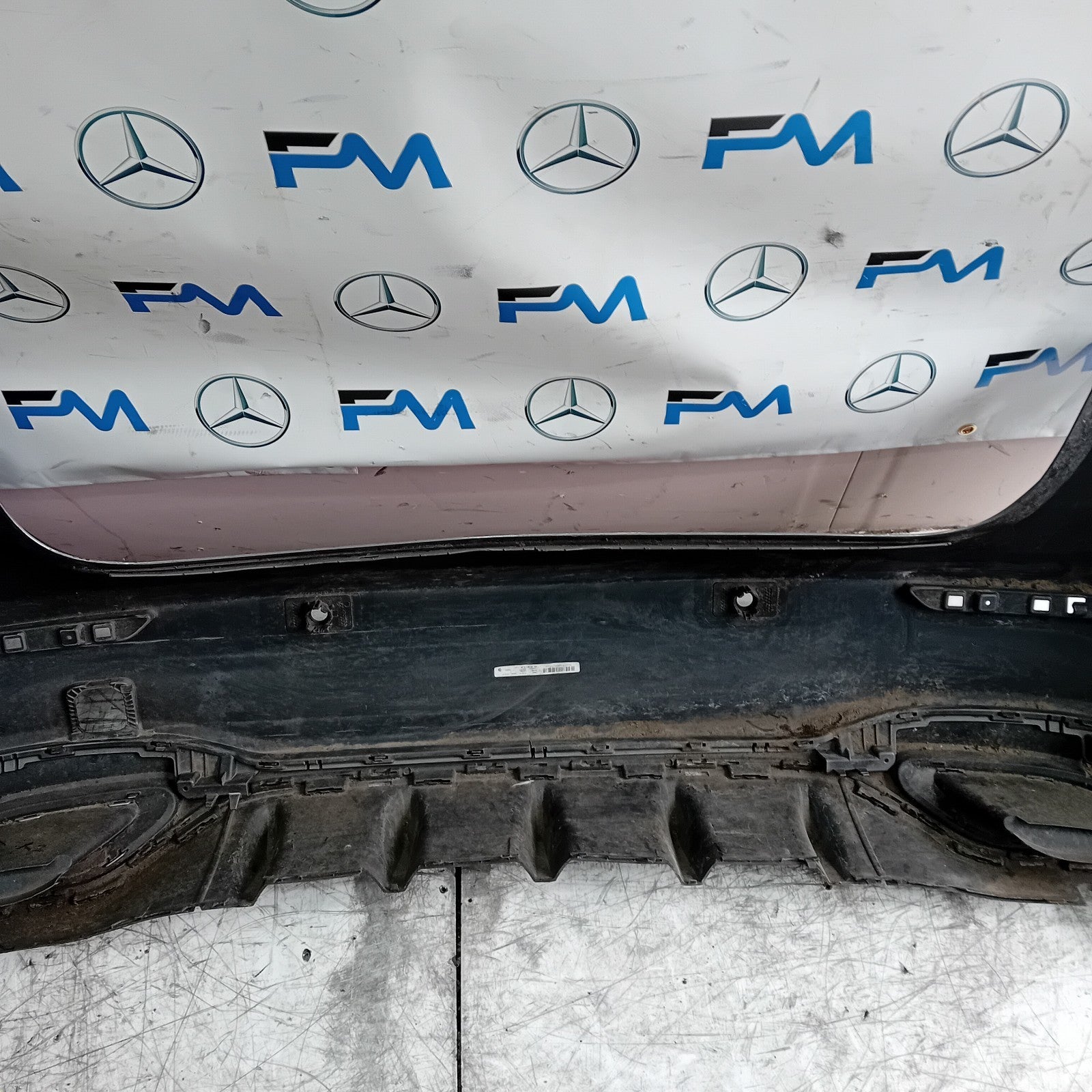 MERCEDES BENZ  A-CLASS W177 REAR BUMPER A1778804801 2018 GREY FMX8
