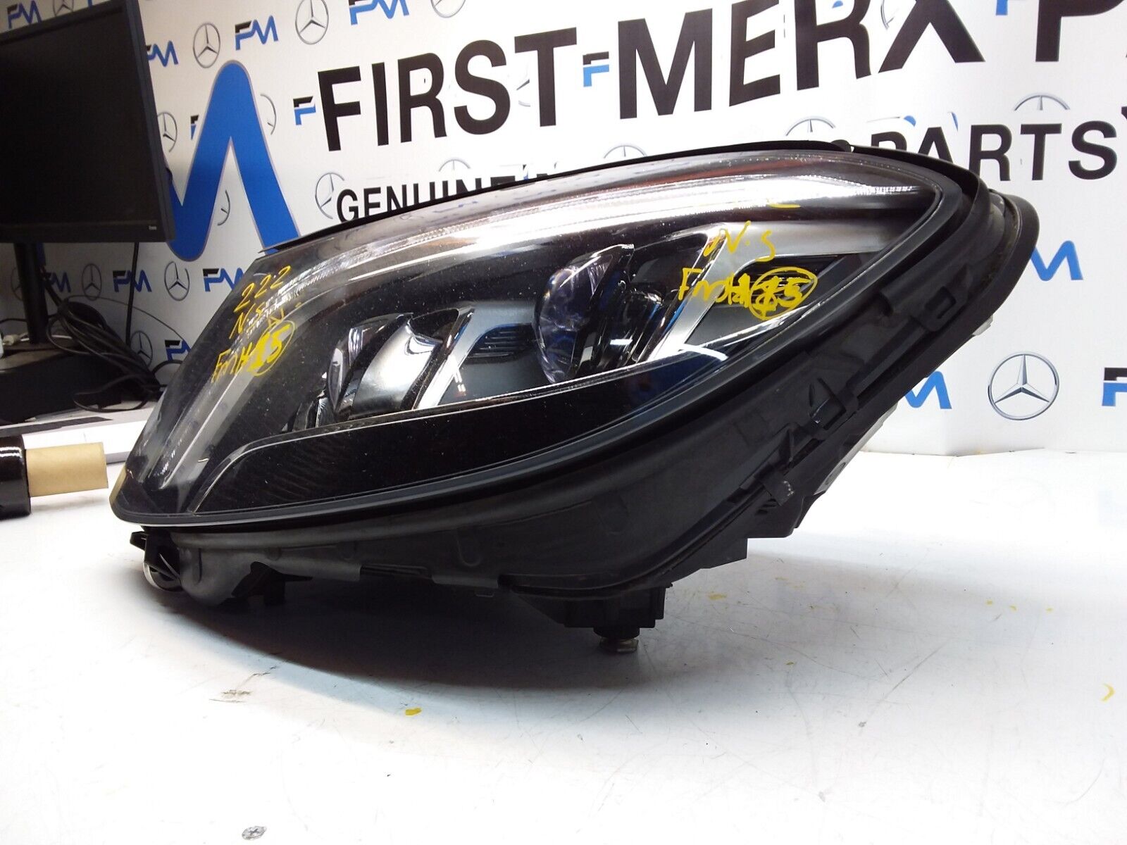 2016 MERCEDES S CLASS W222 HEADLIGHT LED N/S COMPLETE FACELIFT A2229068602 FMH15