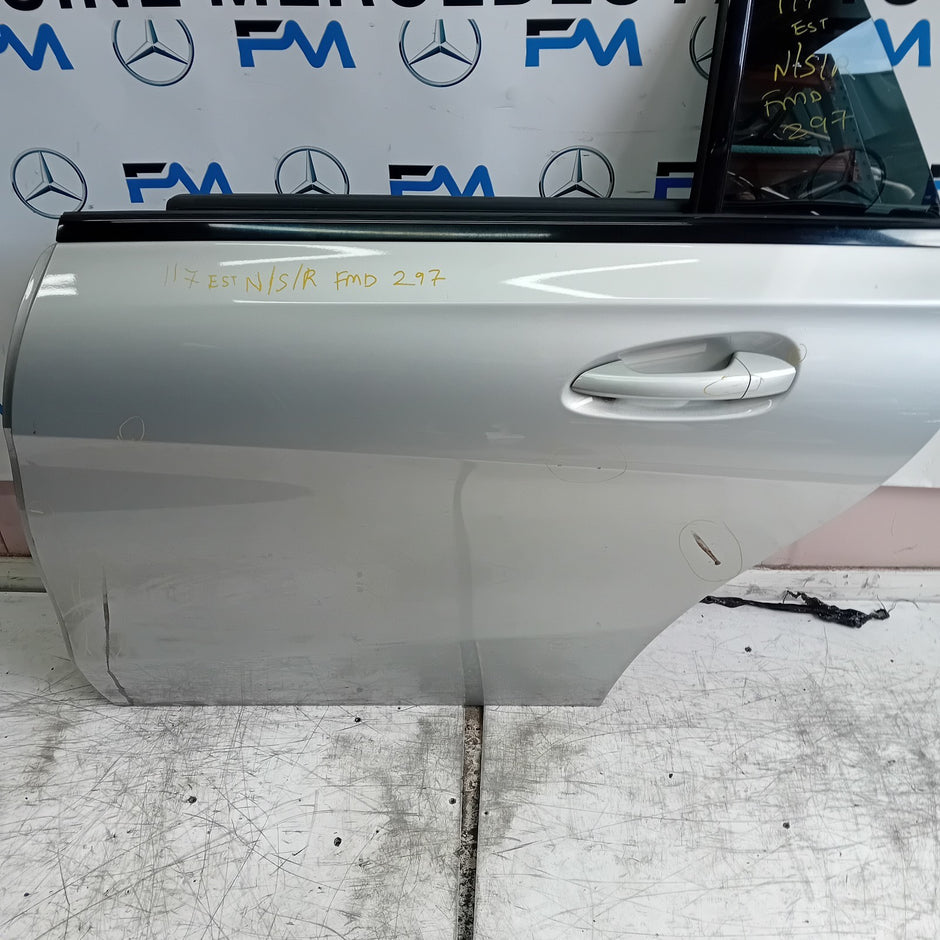 MERCEDES CLA W117 EST PASSENGER REAR DOOR NSR SILVER 2013-19 COMPLETE FMD297