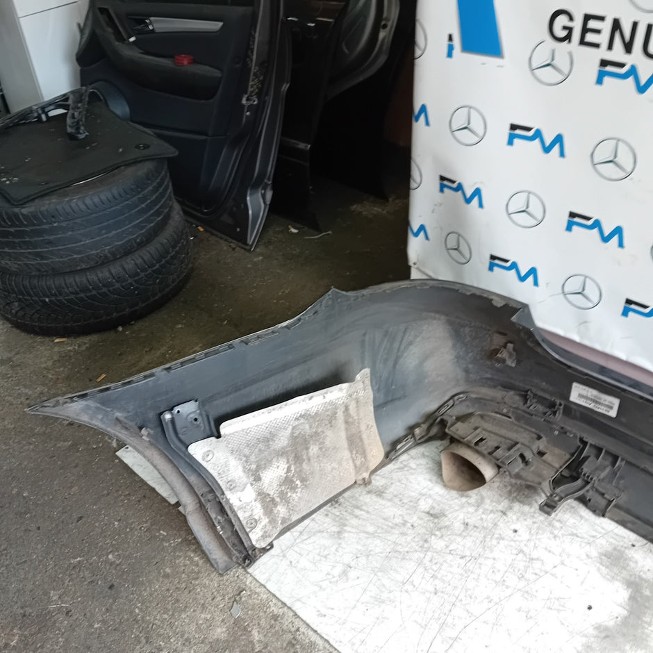 MERCEDES BENZ E-CLASS W212 REAR BUMPER BLACK 2014 A2128855125 COMPLETE FMX131